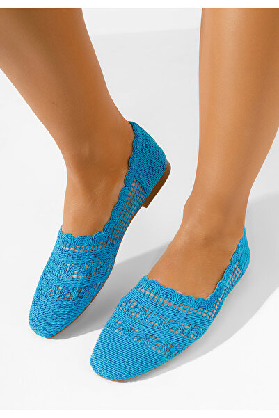 B T Shoes Modré dámské baleríny Osonia