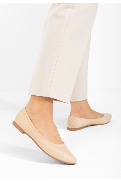 B T Shoes Ladies' ballet flats Genevieve V3 beige