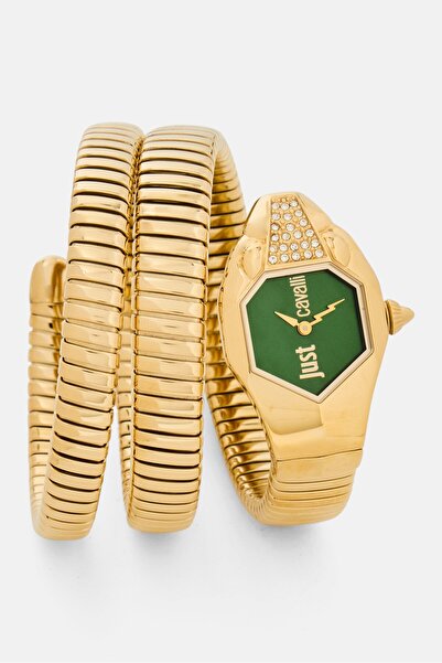 Just Cavalli Women JC1L022M0065 Stainless Steel Analog Watch 26mm, Gold