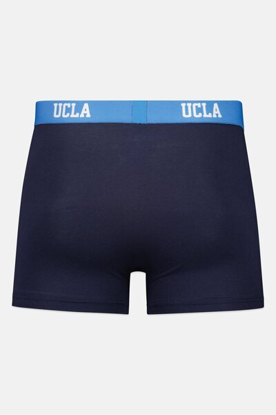 UCLA Men 3 Pack Brand Logo Trunks, Navy