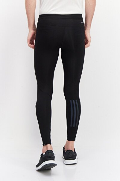 adidas Men Sportswear Fit Brand Logo Running Pants, Black