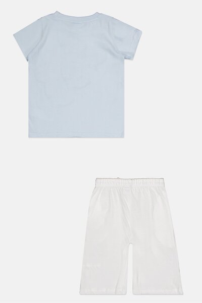 Disney Kids Boy2 Pieces Mickey And Friends Graphic Print T-Shirt And Shorts Sleepwear Set, Multicolor