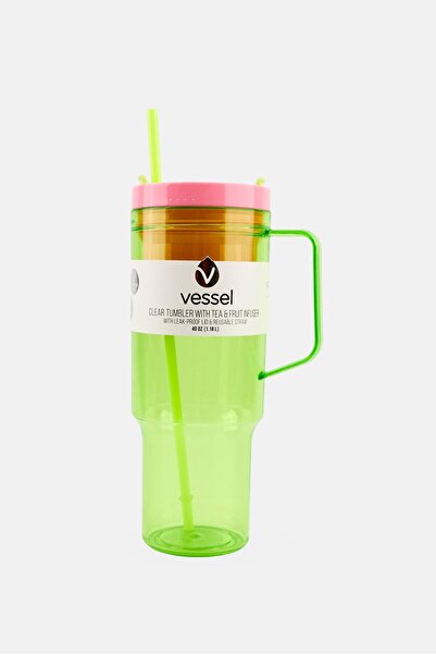 Vessel Tumbler With Tea Fruit In Fuser With Handle 1,18L, Assorted