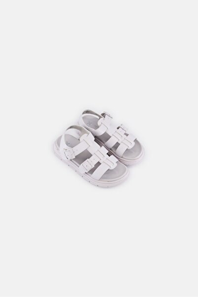 XTI Kids Girls Adjustable Buckle Sandals, White