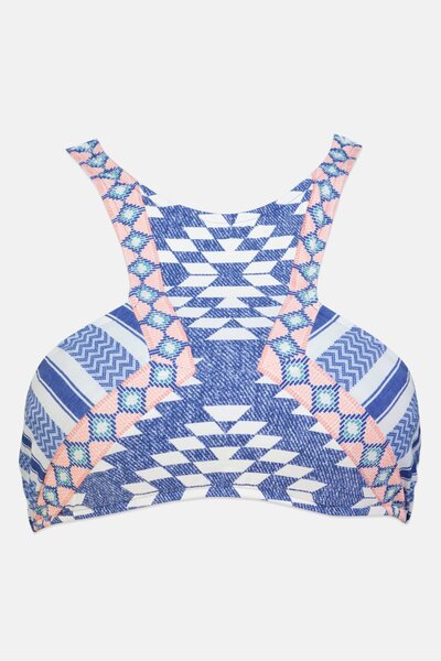 Rip Curl Women Allover Print Padded Bikini Top, Multicolor