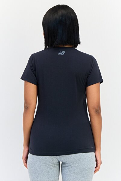 New Balance Women Athletic Fit Short Sleeves Training T-Shirt, Black