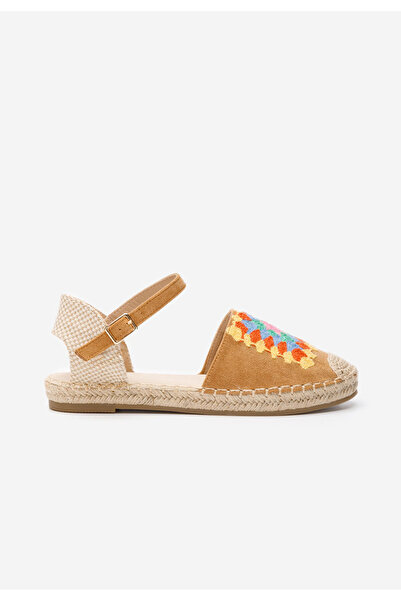 B T Shoes Camelové dámské espadrilky Graciella