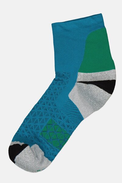 Asics Men 1 Pair Brand Logo Running Socks, Multicolor