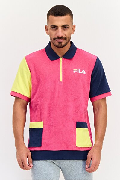 FILA Men Sportswear Fit Short Sleeve Analu Outdoor Polo Shirt, Multicolor