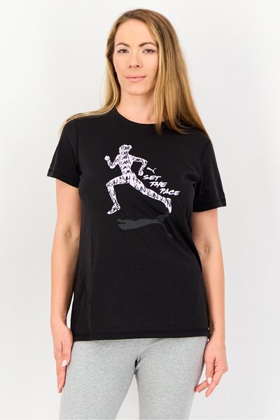 Puma Women Sportswear Fit Short Sleeve Training T-Shirt, Black