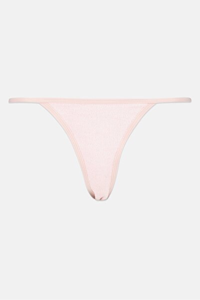 In A Seashell Women Textured Bikini Bottom, Pink