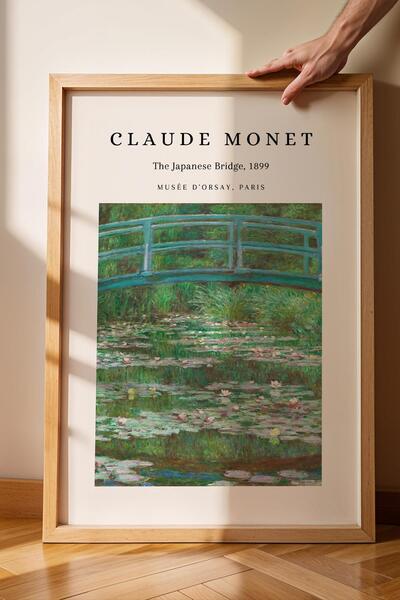 Saturn Claude Monet the Japanese Bridge Framed Painting Japanese Bridge - Eclectic Style Wall Decor