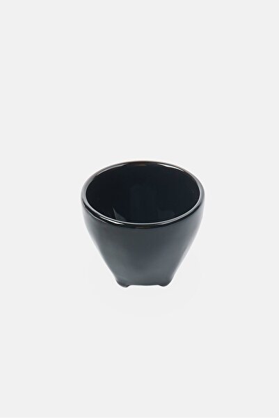 BIA Cordon Bleu Stoneware Solid Footed Tea Cup 150 ml, Black