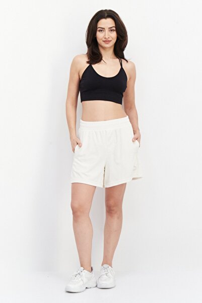 Puma Women Sportswear Fit Drawstring Training Shorts, Beige