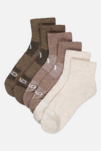 Head جوارب نسائية بشعار العلامة التجارية، 6 أزواج، متعددة الألوان