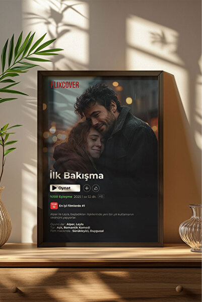 Flix Cover Kişiye Özel Film Afişi Poster Tasarımı – Sinema Konseptli Hediyelik