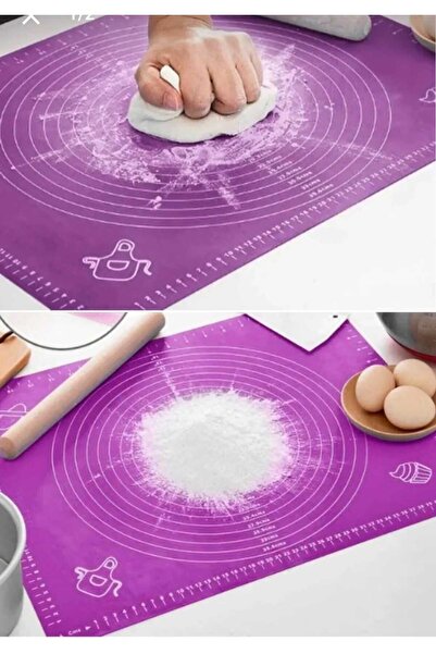 OSMEY Silikon Hamur Açma Matı 40x50 Cm – Kaymaz, Pratik Ve Hijyenik