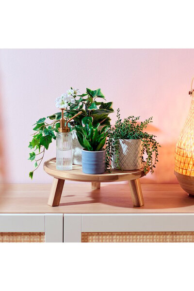 IKEA SKOGSTA Serving stand, acacia, 35 cm