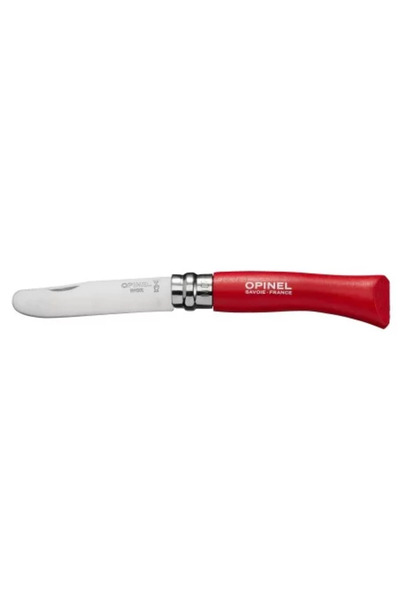 Opinel Pocket Knife, stainless steel, 8 cm, "My first", Red -