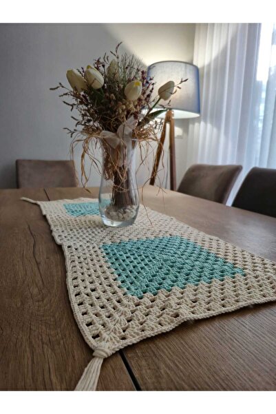 PAWMAM El Örmesi Masa Örtüsü ve Runner Takımı