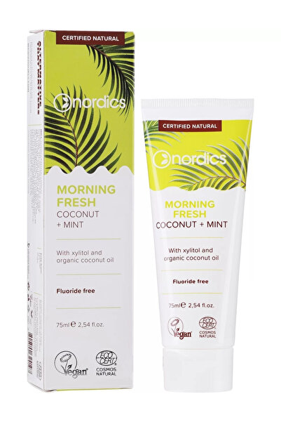 Nordics Morning Fresh Toothpaste with Coconut and Mint, 75 ml
