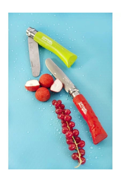 Opinel Pocket knife, stainless steel, 8 cm, 'My first', Apple -