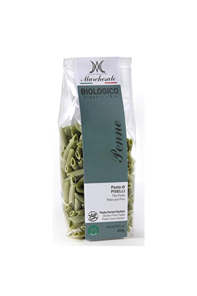 Marchesato Penne din mazăre verde, fără gluten, 250g