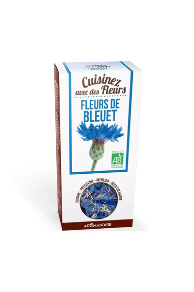 Aromandise Flori de albastrele uz culinar bio, 15 g,