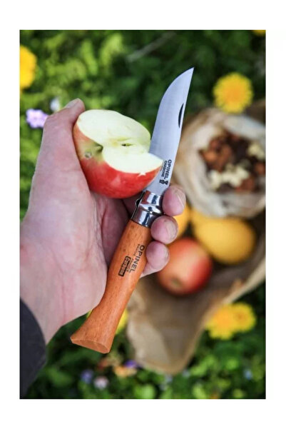 Opinel Cuțit de buzunar N°08, Oțel carbon, 8.5 cm, "Carbone"