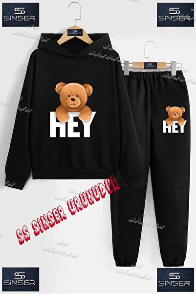 SS SİNSER Set de trening cu hanorac cu imprimeu special pentru copii, unisex,...