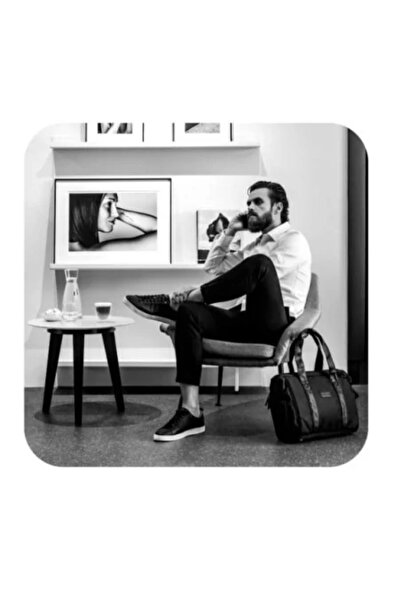 JollyMag Geantă multifuncțională pentru părinți Skiddou Inger, piele Onyz, neagră