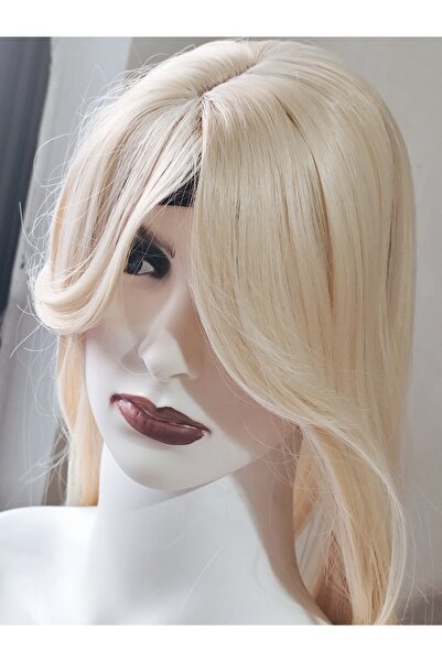 Melis Yeni uzun perçemli platin sarısı tepelik