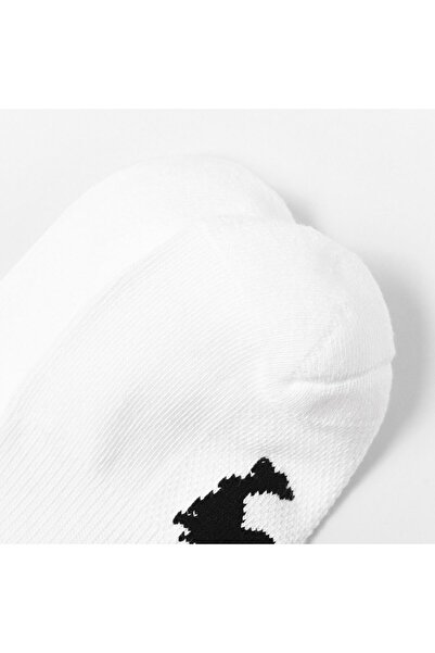 Giordano Unisex Lion Logo Socks: 2-Pack Cotton Blend Ankle Length