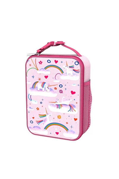 JollyMag Geantă de prânz izolată, 26,5 x 19,5 cm, Unicorn Rainbows - Ion 8