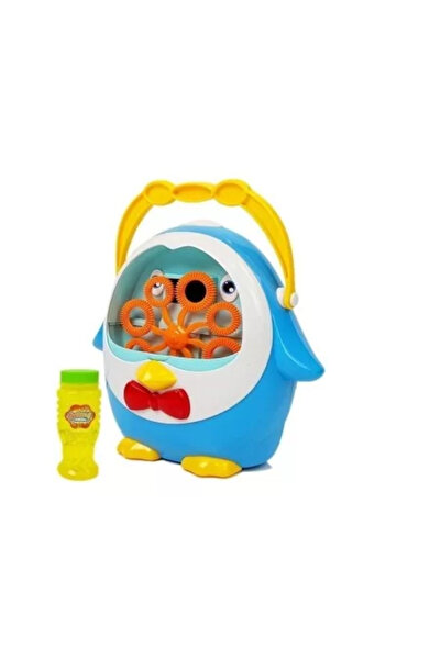 LeanToys Velký stroj na bubliny pro děti, modrý tvar tučňáka, LeanToys, 8259