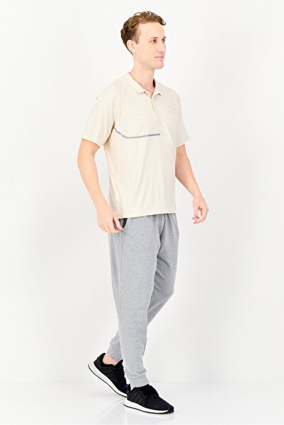 Puma Men Sportswear Fit Brand Logo Training Polo Shirt, Beige