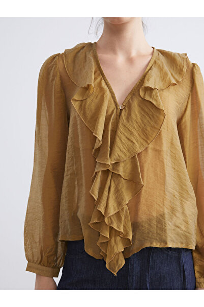 LC Waikiki Good Quality Parts from Celebi Store | V-Neck Ruffled Chiffon Blouse