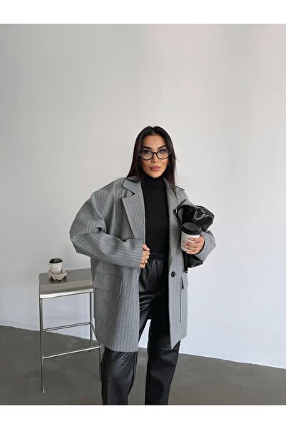 chwain سترة نسائية كبيرة الحجم