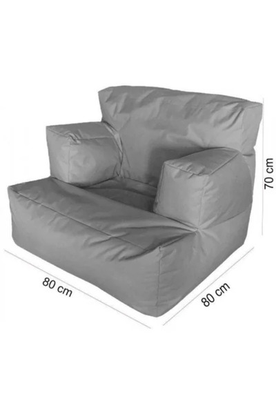 Gimihome Fotoliu Big Bean Bag, textil umplut cu perle polistiren, roz, 80 x 80 x 70 cm