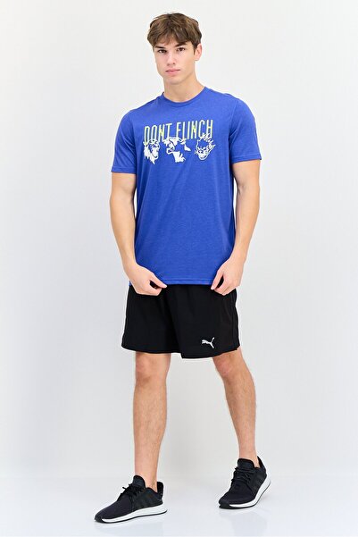 Puma Men Sportswear Fit Short Sleeve Outdoor T-Shirt, Blue
