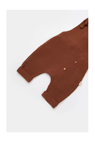 BabyCosy Salopeta de vara cu pantaloni lungi din muselina,