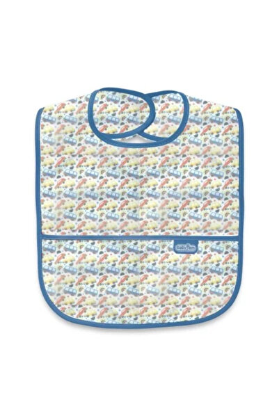 Babyjem Bavetă reversibilă cu buzunar, BabyJem, 24 x 35 cm (Culoare: Galben)