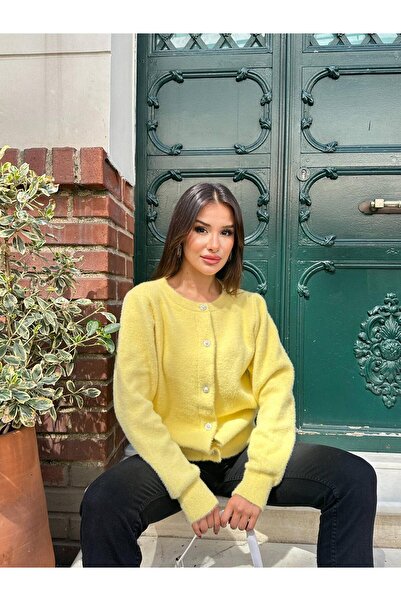 Genel Markalar Yeni sezon kışlık triko ceket,düğmeli, sakal Yumuşak yün iplik