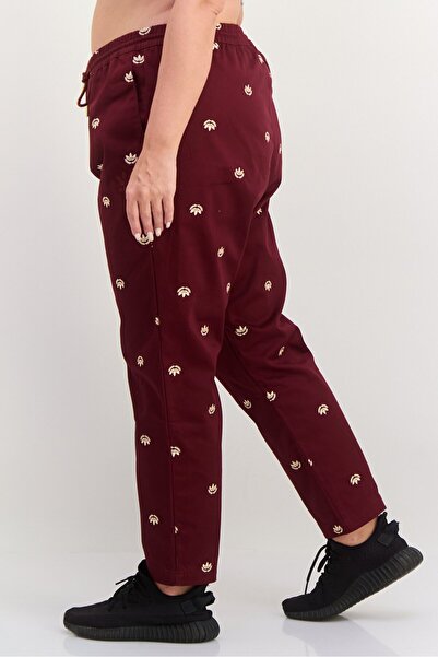 adidas Women Sportswear Fit Outdoor Track Pants, Maroon