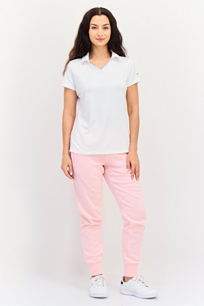 Columbia Women Sportswear Fit Short Sleeve Outdoor Polo Shirt, White