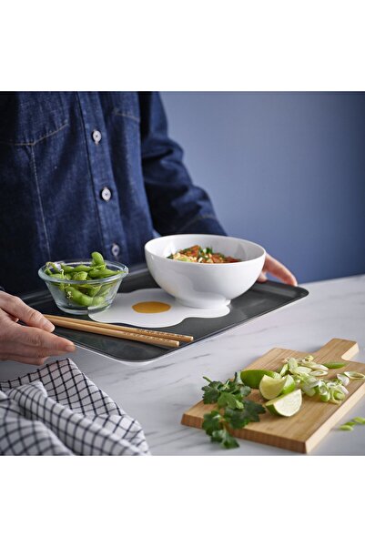 IKEA KEJSARFISK Tray, patterned multicolour, 28 x 37 cm