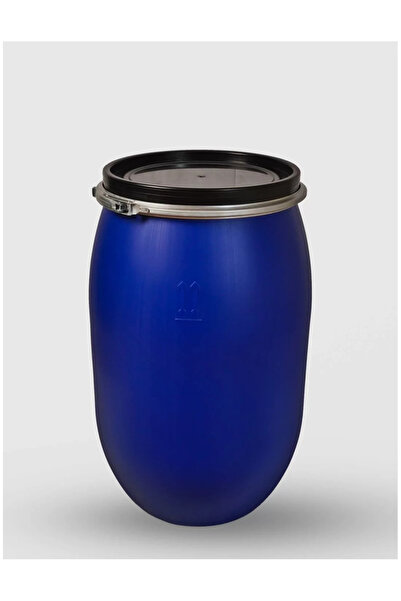sterk 150-liter drum with metal ring, Sterk, Blue Plastic