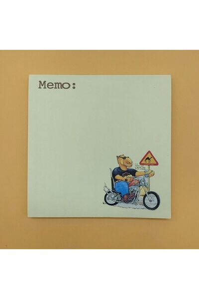saudi scenes Motor Bike Magnetic Square Memo Pads