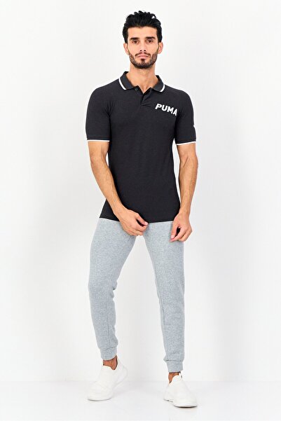 Puma Men Slim Fit Short Sleeve Outdoor Polo Shirt, Grey