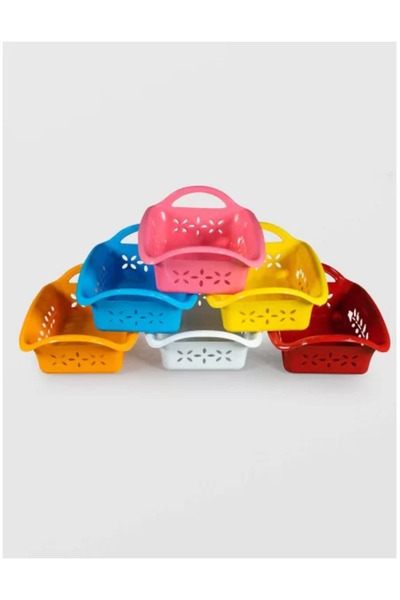 sterk FRUIT BASKET 34 cm X 24 cm X 13 cm PLASTIC VARIOUS COLORS